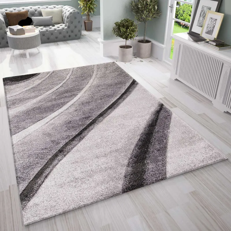 Designer Moderner Wellen Teppich Wohnzimmer Inneneinrichtung Neu