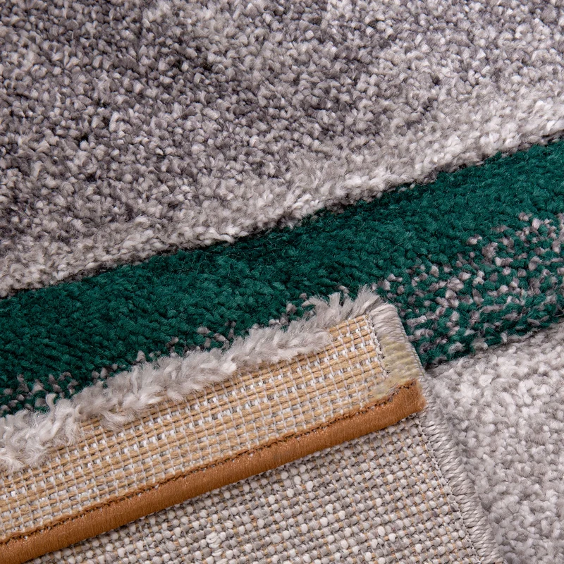 Designer Moderner Wellen Teppich Wohnzimmer Inneneinrichtung Neu Grün