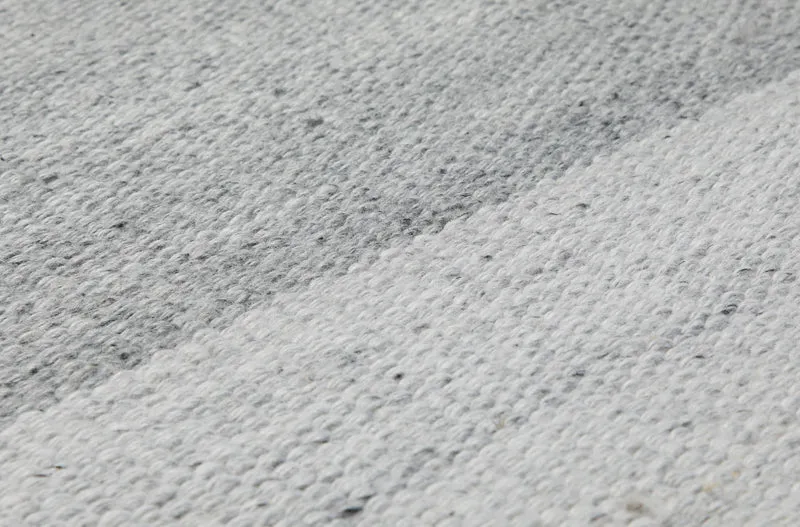 160x230 Teppich Wohnzimmer Stilles Steingrau – Skandi-Wollteppich in Uni-Optik