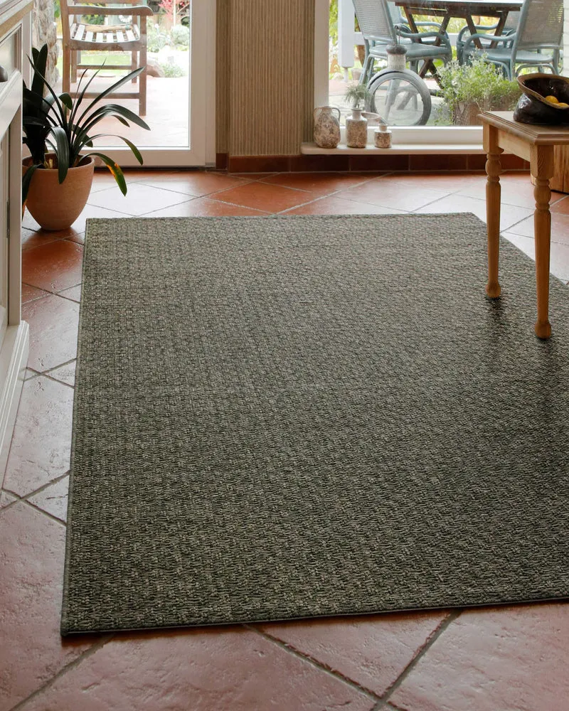 In- & Outdoor Teppich Grau Oliv, pflegeleicht & wetterfest "Miami South Beach" WECONhome