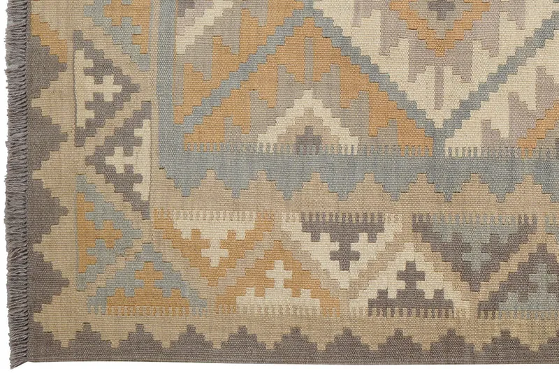 Kelim Gashgai · Handgewebt – Grau, 178x118 cm