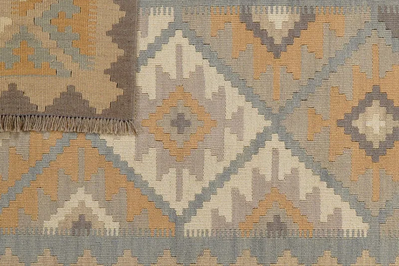 Kelim Gashgai · Handgewebt – Grau, 178x118 cm