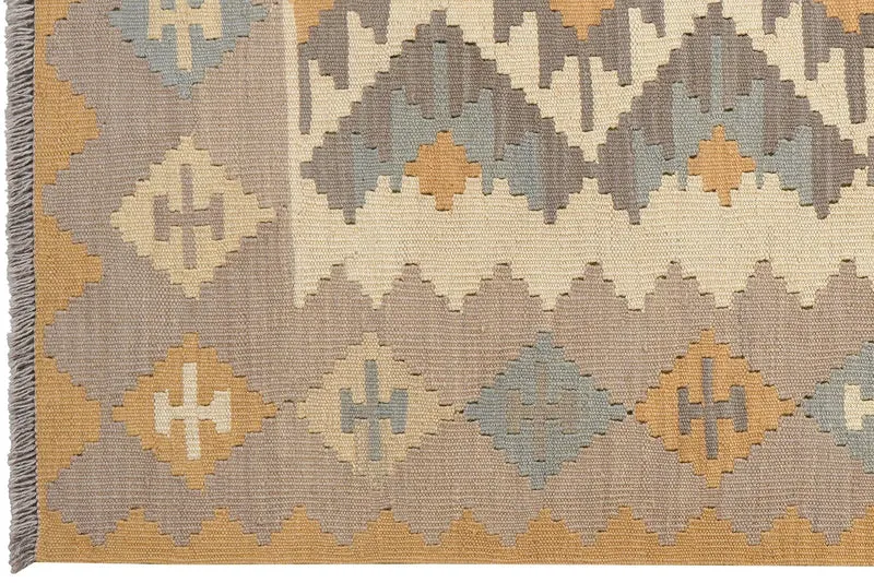 Kelim Gashgai · Handgewebt – Beige, 185x122 cm