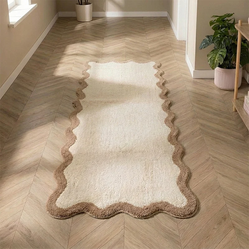 Waschbarer Läufer - Hazy Beige Creme