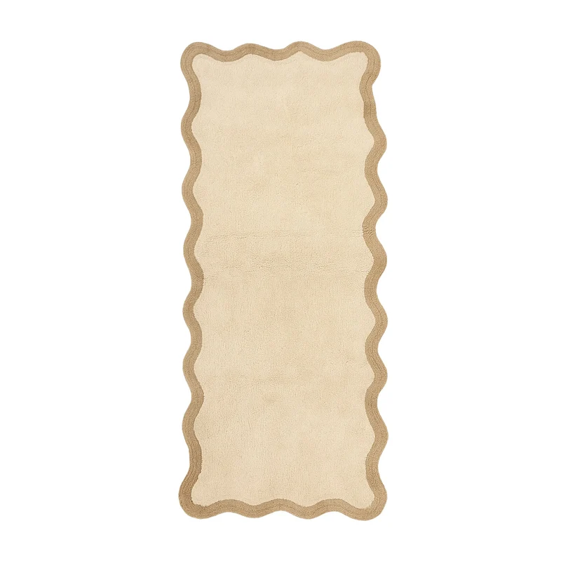 Waschbarer Läufer - Hazy Beige Creme