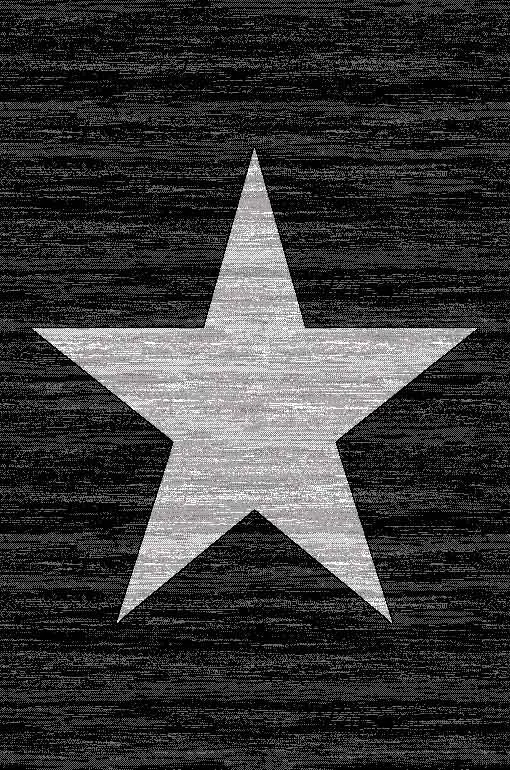 Teppich Kurzflor Sternmuster Modern in Schwarz für Jugendzimmer, kinderzimmer, wohnzimmer