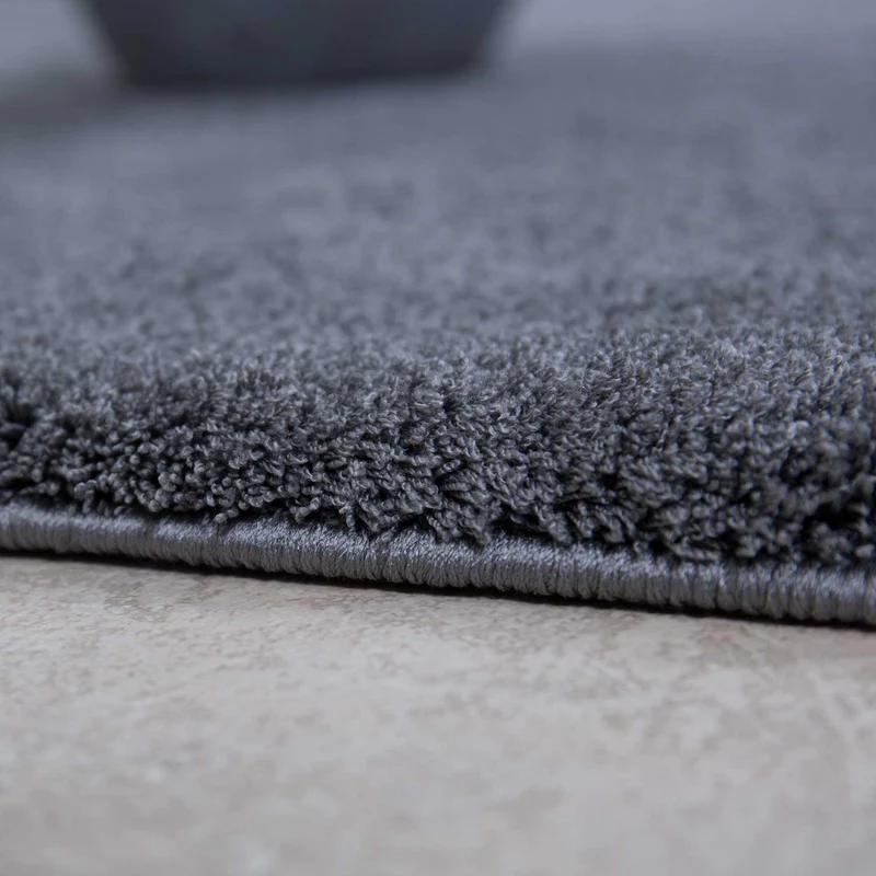 Hochflor Teppich Nizza1000 Grau Shaggy Extra Flauschig Dicht Gewebt