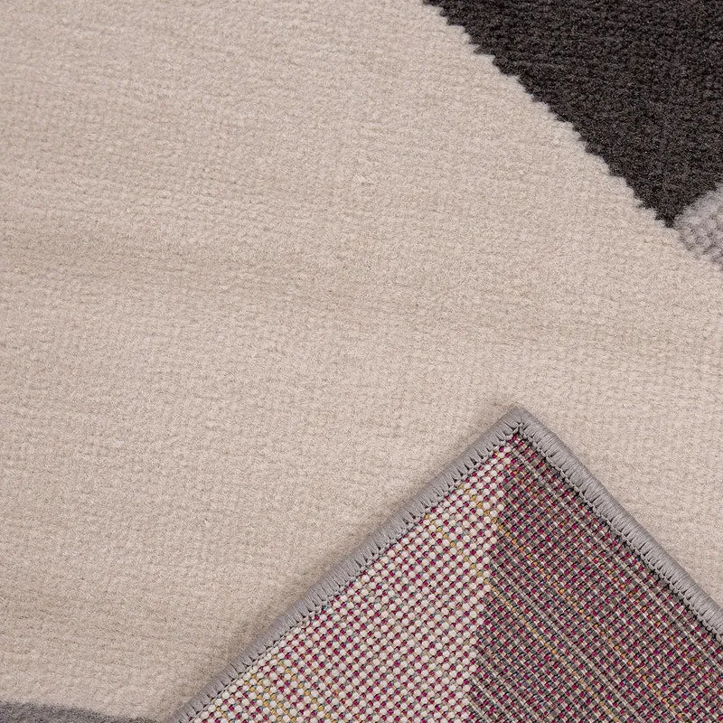 Teppich Wohnzimmer Schlafzimmer Flur Teppich Geometrisches Muster Blau