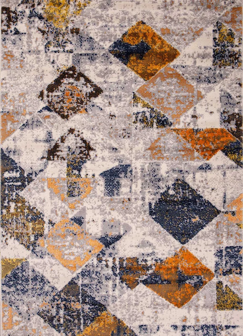 Teppich Vintage Look Designer Kurzflor Teppich Läufer Kupfer