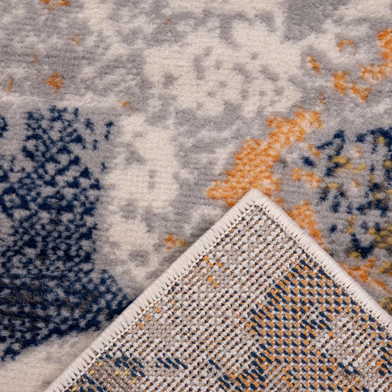 Teppich Vintage Look Designer Kurzflor Teppich Läufer Kupfer