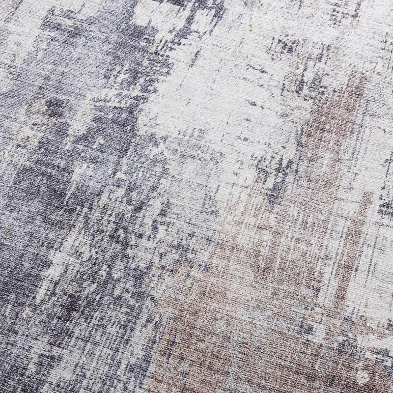 Waschbarer Läufer - Domingo Grunge Taupe Creme
