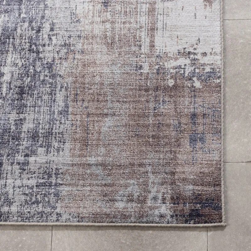 Waschbarer Läufer - Domingo Grunge Taupe Creme