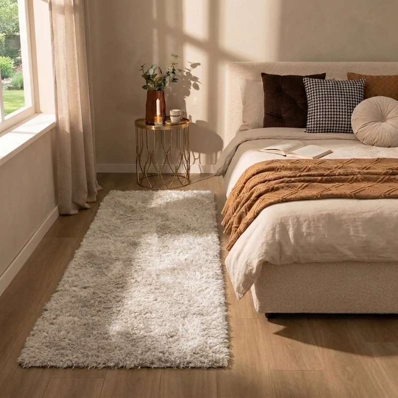 Waschbarer Läufer - Blaze Beige Grau