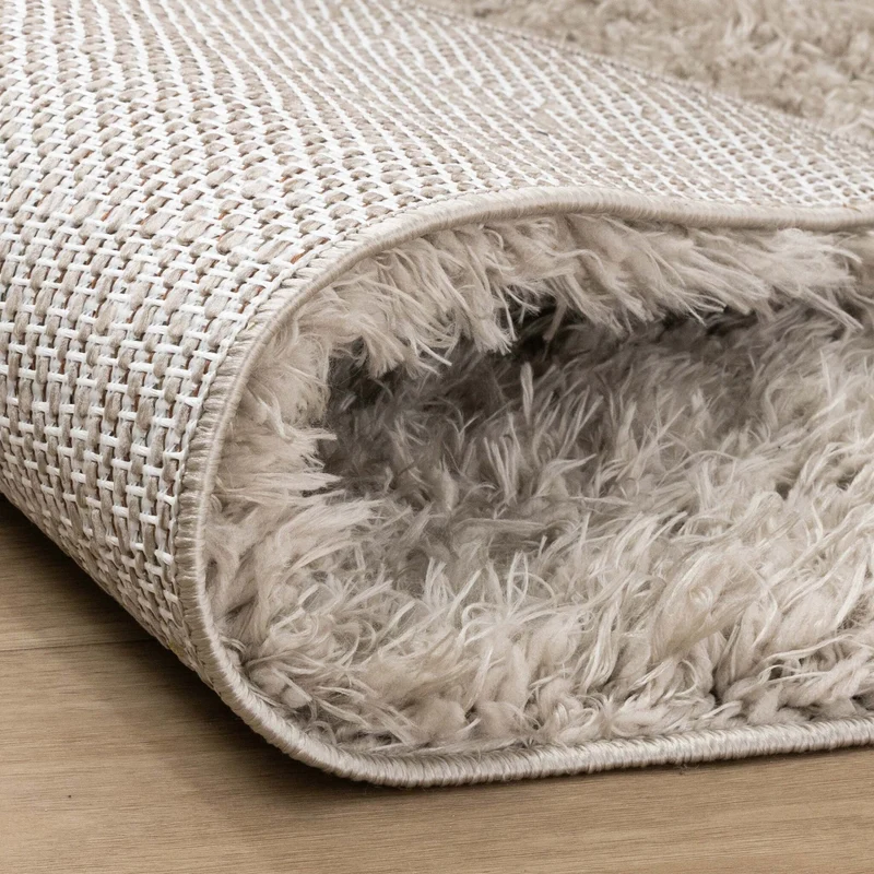 Waschbarer Läufer - Blaze Beige Grau