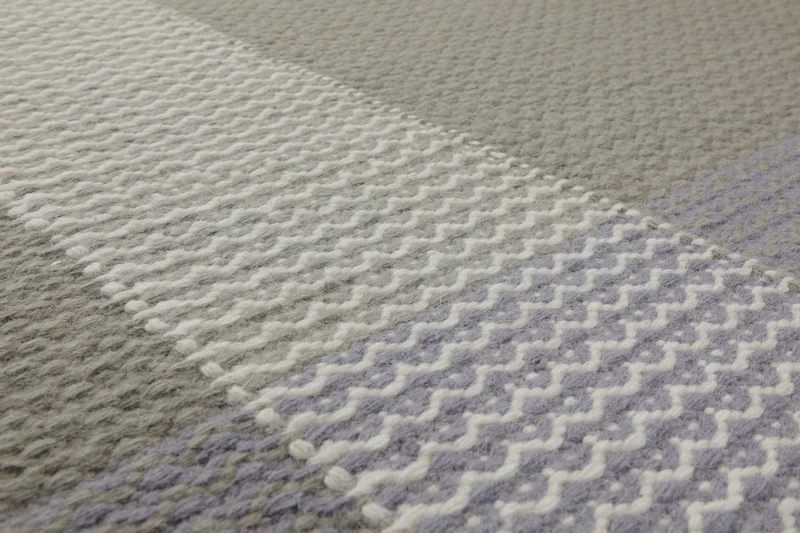 160x230 Teppich Wohnzimmer Greige trifft Hellblau – Skandi-Flachgewebe mit Charakter
