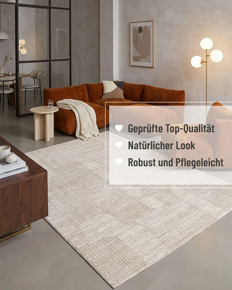 Esprit Kurzflorteppich Beige Multi "Raymond"