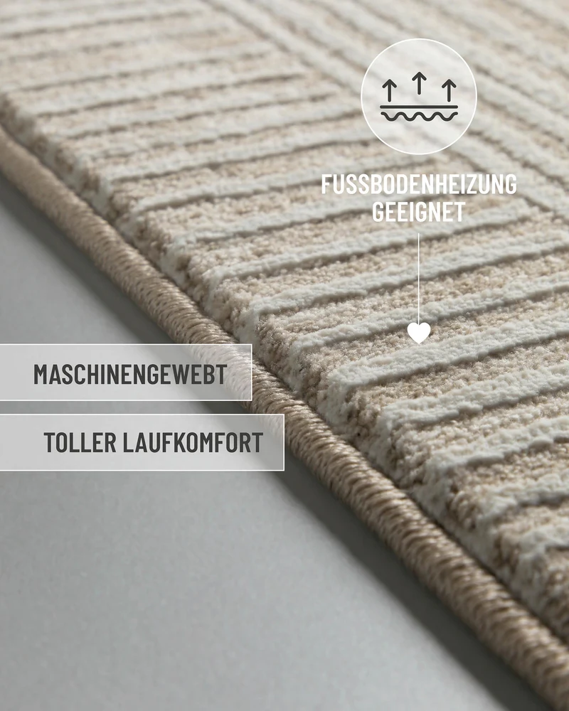Esprit Kurzflorteppich Beige Multi "Raymond"