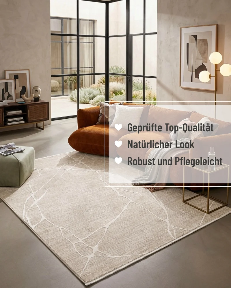 Esprit Kurzflorteppich Beige Multi "Elite"