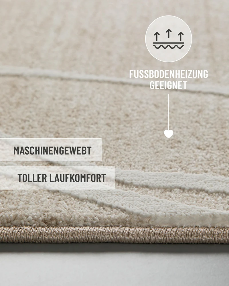 Esprit Kurzflorteppich Beige Multi "Elite"