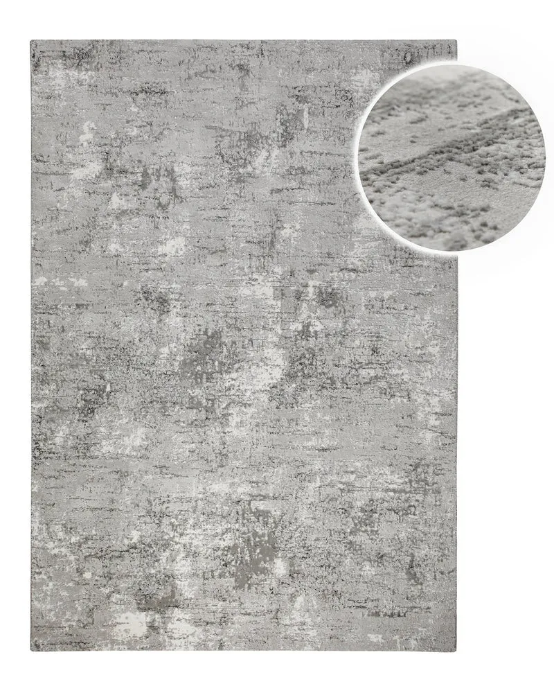 Esprit Kurzflorteppich Grau Silber "Feel Vintage 2.0"