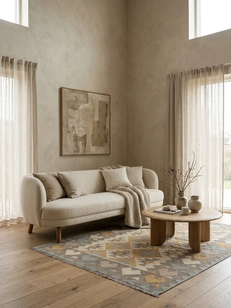 Kelim Gashgai · Handgewebt – Beige, 240x174 cm