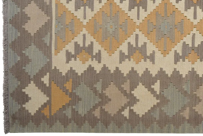 Kelim Gashgai · Handgewebt – Beige, 240x174 cm