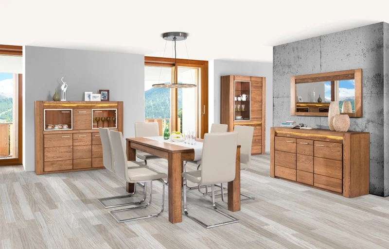 Spiegel aus rustikalem Eichenholz VELVET 80 | LoftStory