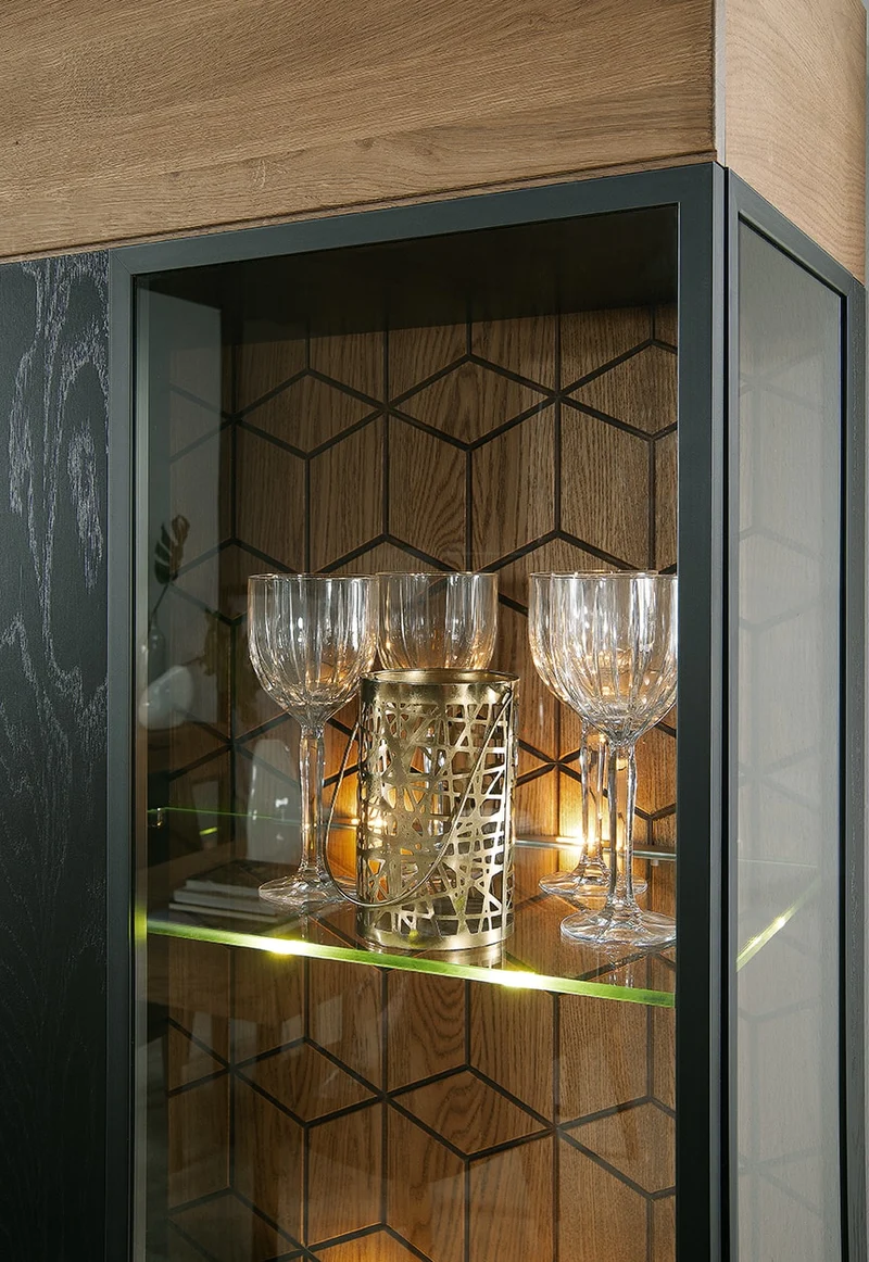 Vitrine aus Eichenholz MOZAIK 10 | LoftStory