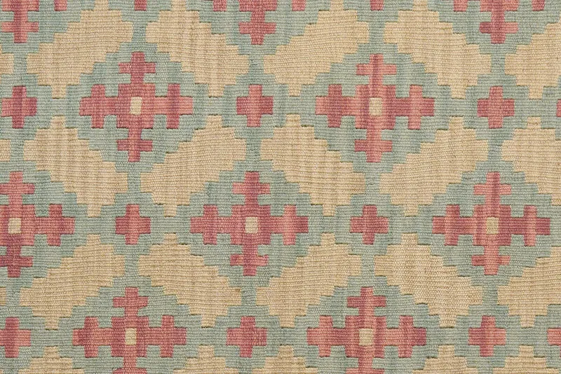 Kelim Gashgai · Handgewebt – Grün, 169x127 cm