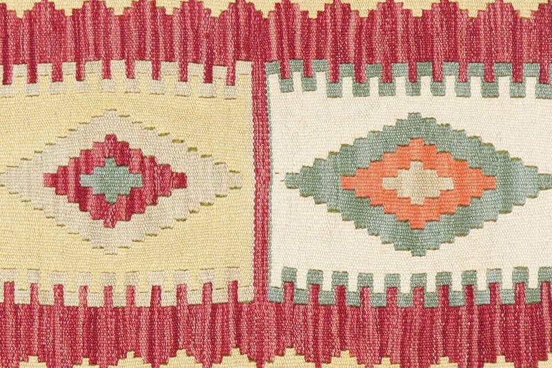 Kelim Gashgai · Handgewebt – Bunt, 214x59 cm