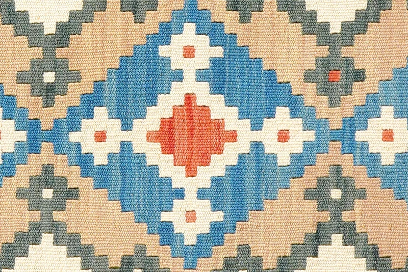 Kelim Gashgai · Handgewebt – Blau, 195x82 cm
