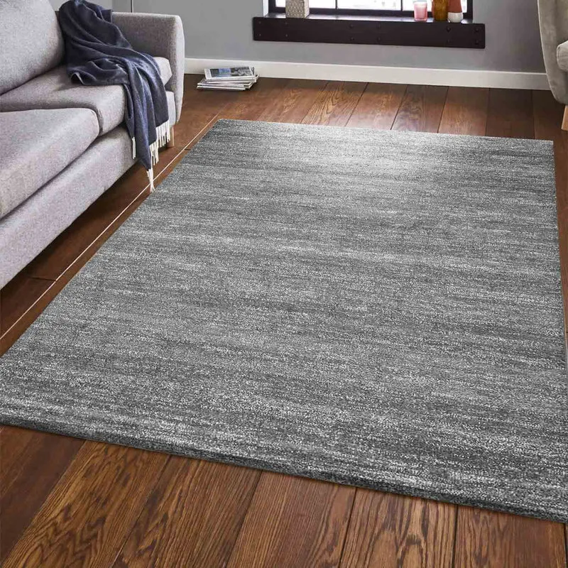 Teppich Modern Grau Meliert fürs Wohnzimmer, Kinderzimmer, Schlafzimmer, Flur, und die Küche