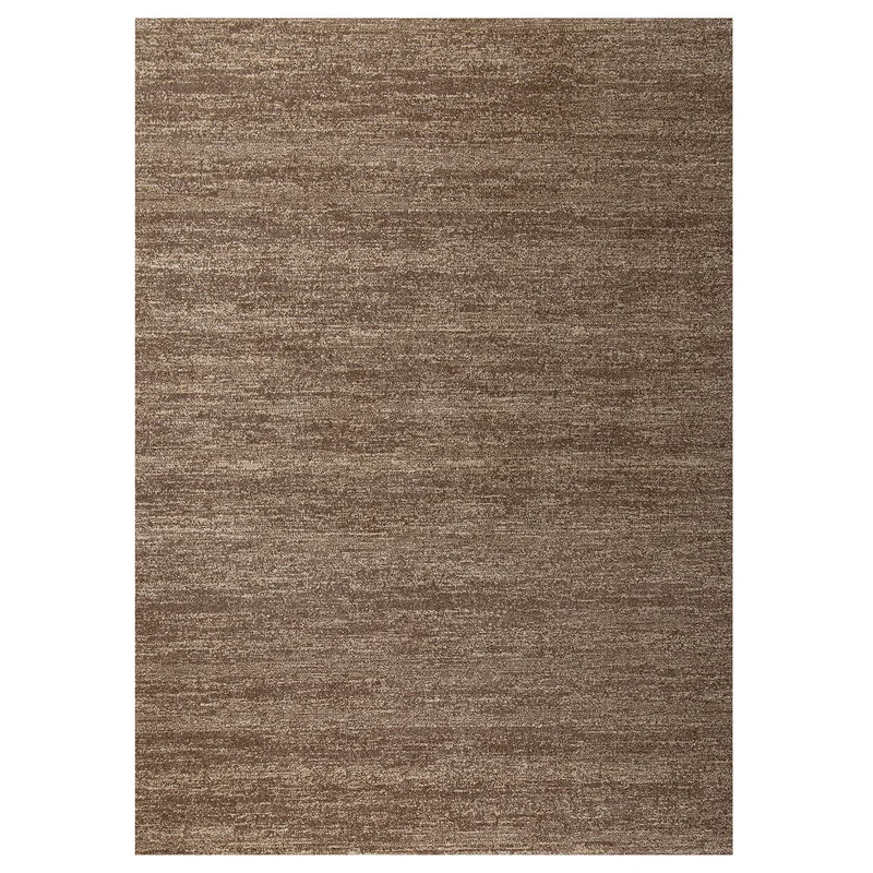 Modern Teppich Wohnzimmer Braun Kurzflor Einfarbig Meliert Farbecht Pflegeleicht