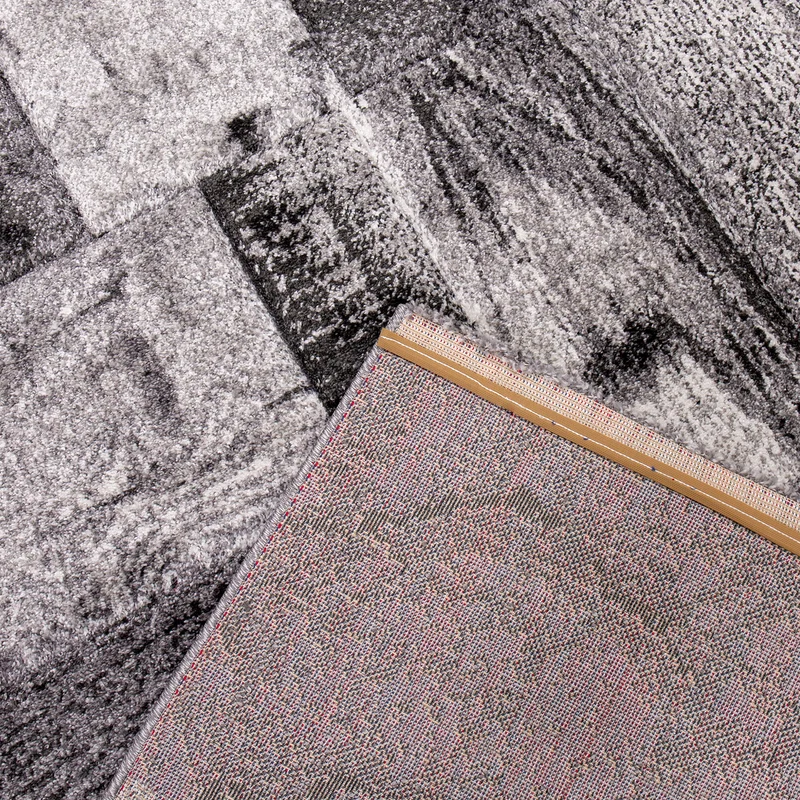 Designer Teppich Wohnzimmer Inneneinrichtung Modern Grau