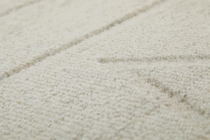 Kurzflor Teppich Rund Creme Weiß "Hamptons TWENTYEIGHT" WECONhome