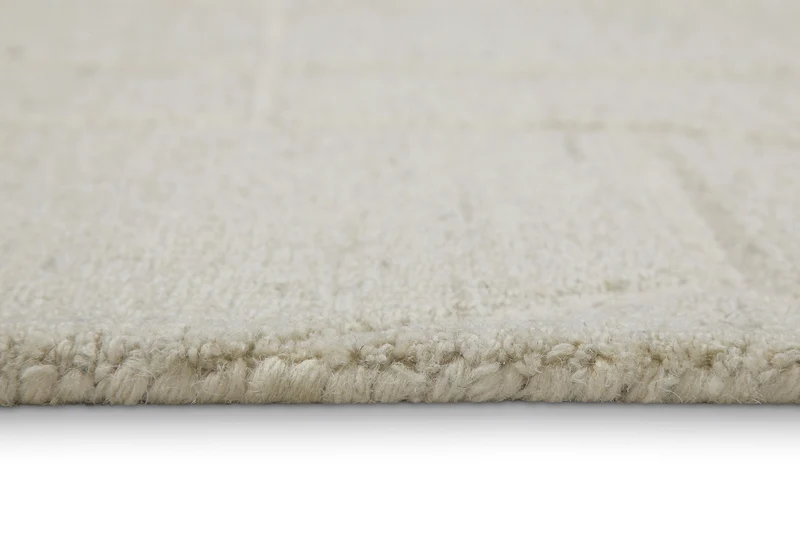 Kurzflor Teppich Rund Creme Weiß "Hamptons TWENTYEIGHT" WECONhome