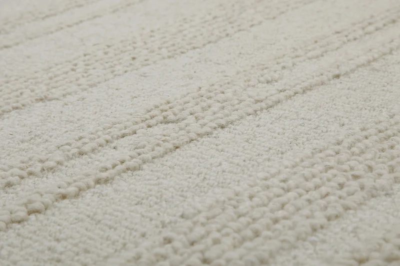 Kurzflor Teppich Rund Creme Weiß "Hamptons TWENTYSEVEN" WECONhome