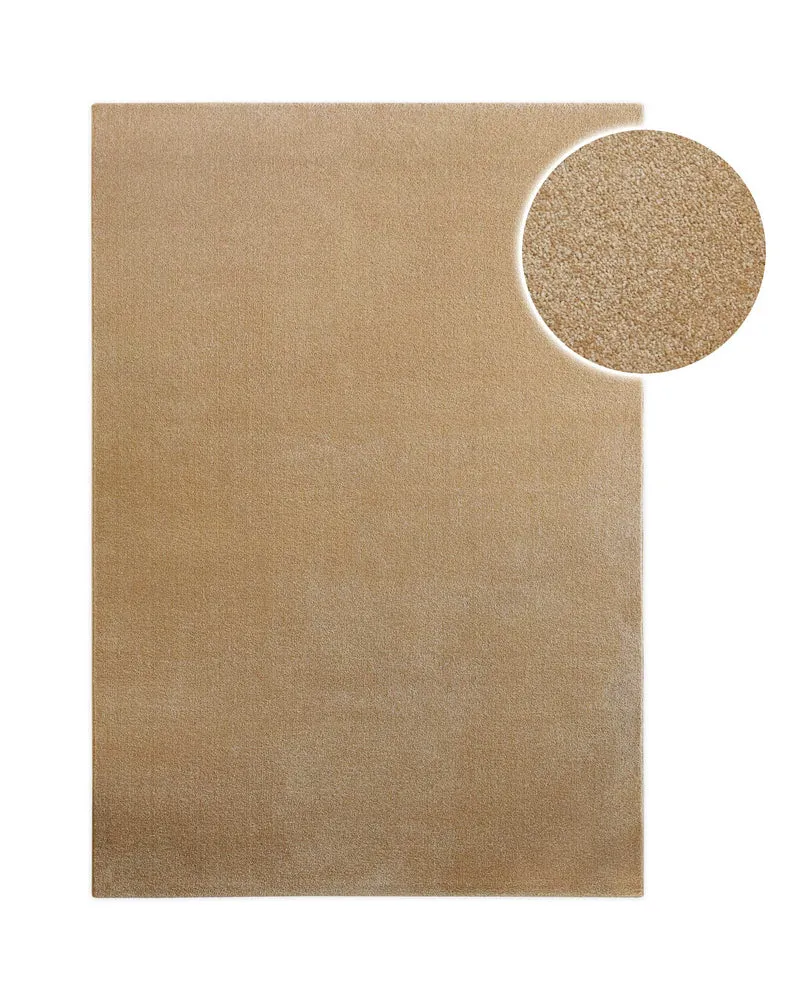 Kurzflorteppich Sand Beige "Montepulciano" Homie Living