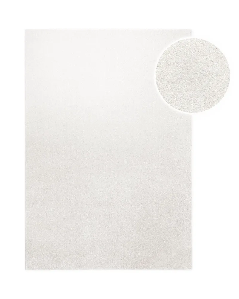 Kurzflorteppich Creme Weiß "Montepulciano" Homie Living