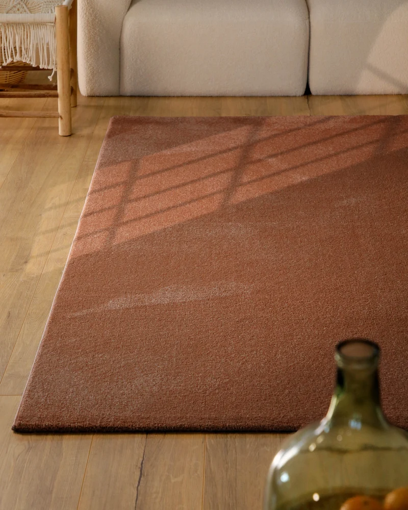 Esprit Kurzflorteppich Ziegel Rot "Vegas"