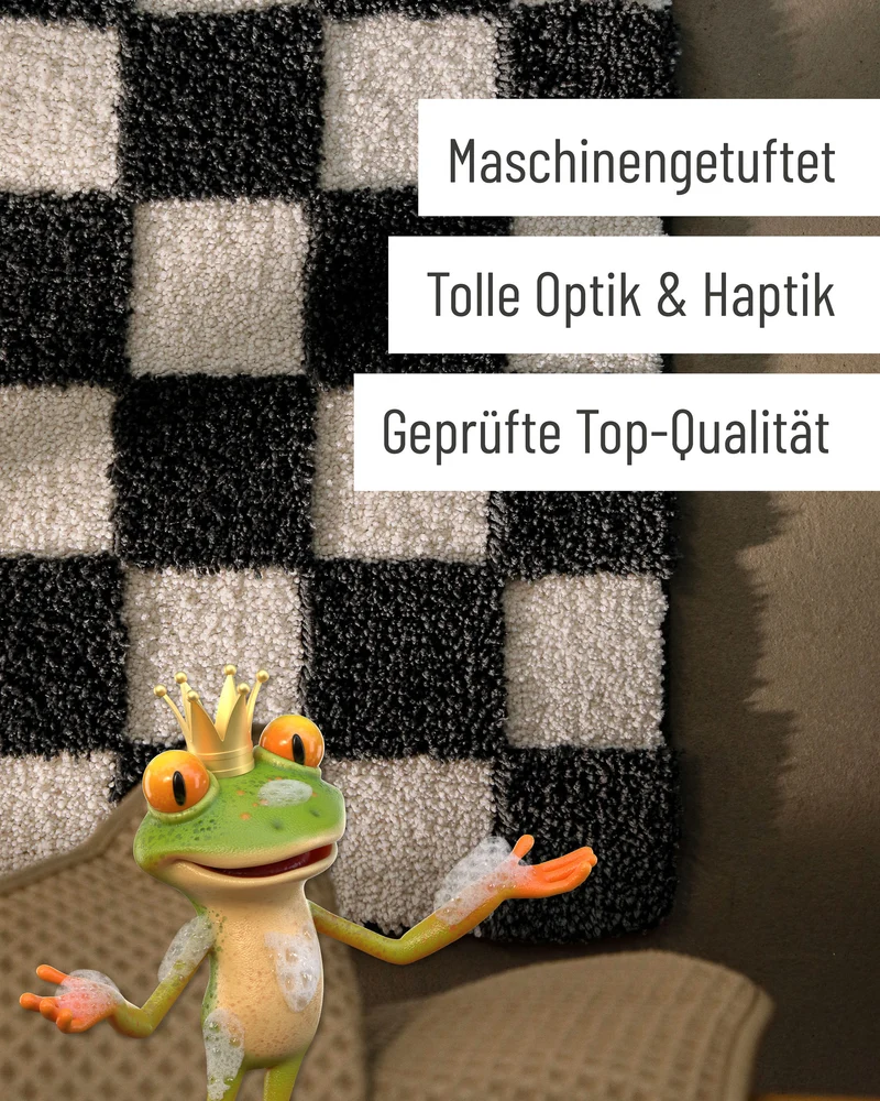 Badteppich Anthrazit Grau "Bobbi" WECONhome