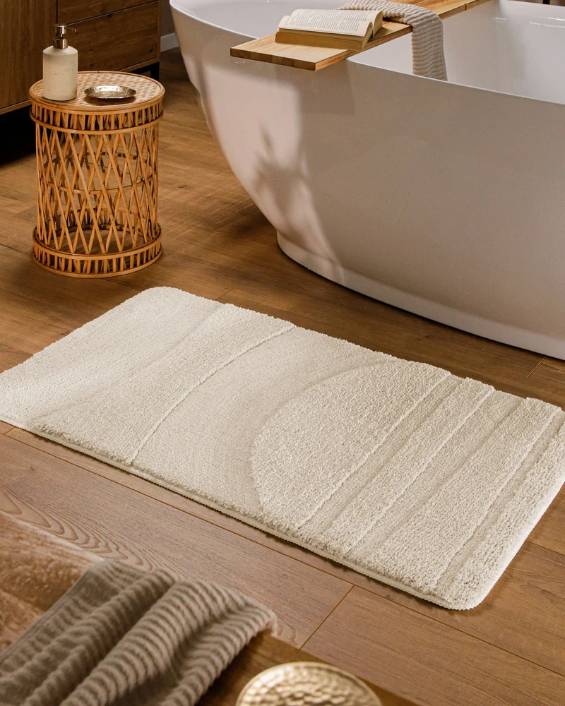 Badteppich Creme Weiß "Marc" WECONhome