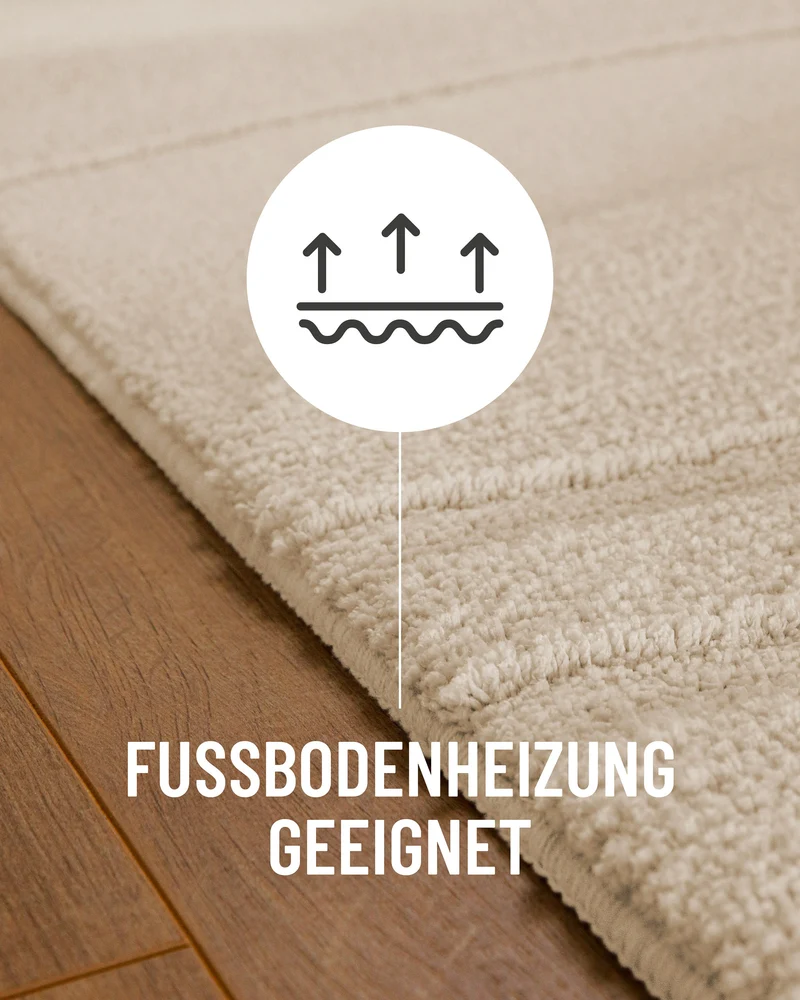 Badteppich Creme Weiß "Marc" WECONhome