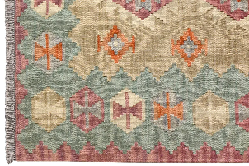 Kelim Gashgai · Handgewebt – Beige, 150x103 cm