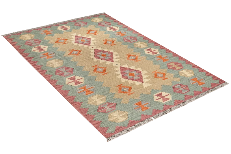 Kelim Gashgai · Handgewebt – Beige, 150x103 cm