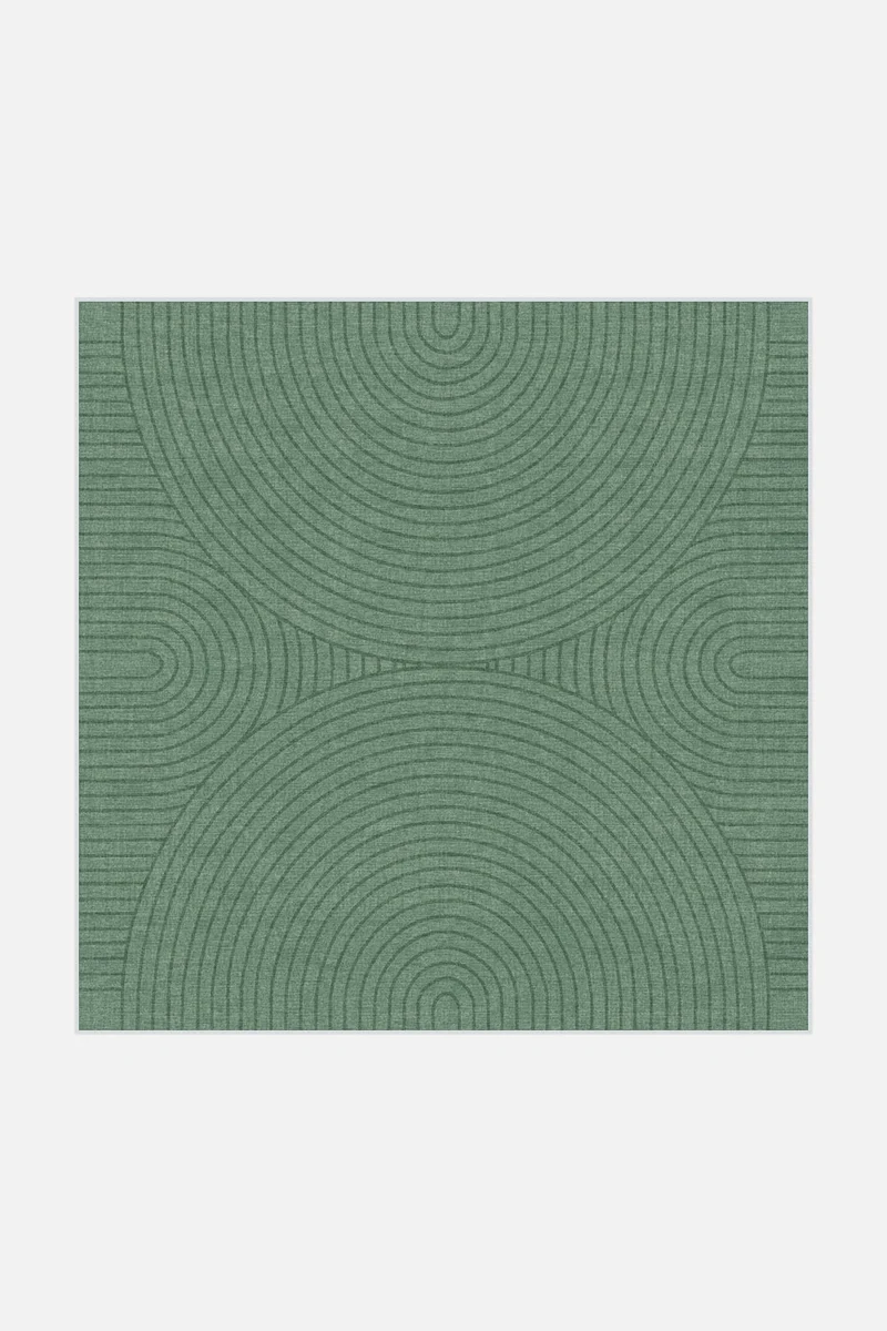 Zen Grün Teppich