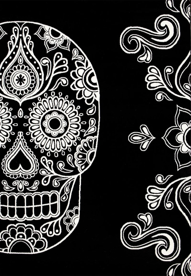 Jugendzimmer Kinderzimmer Wohnzimmer Schlafzimmer Schwarz Skull Totenkopf Motiv