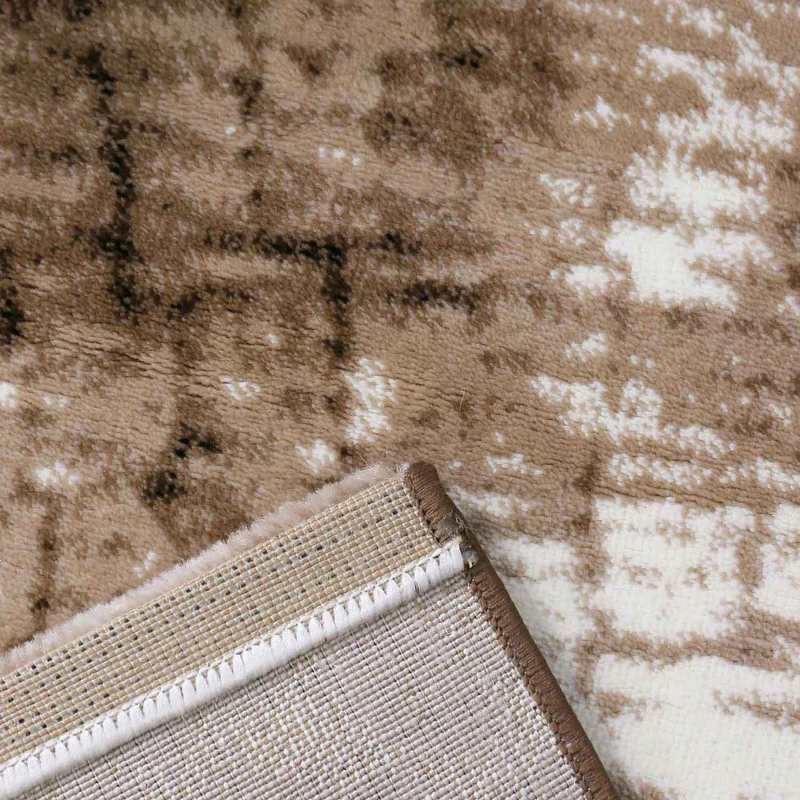 TibetT021 Braun Beige Baumstumpf Holz Optik