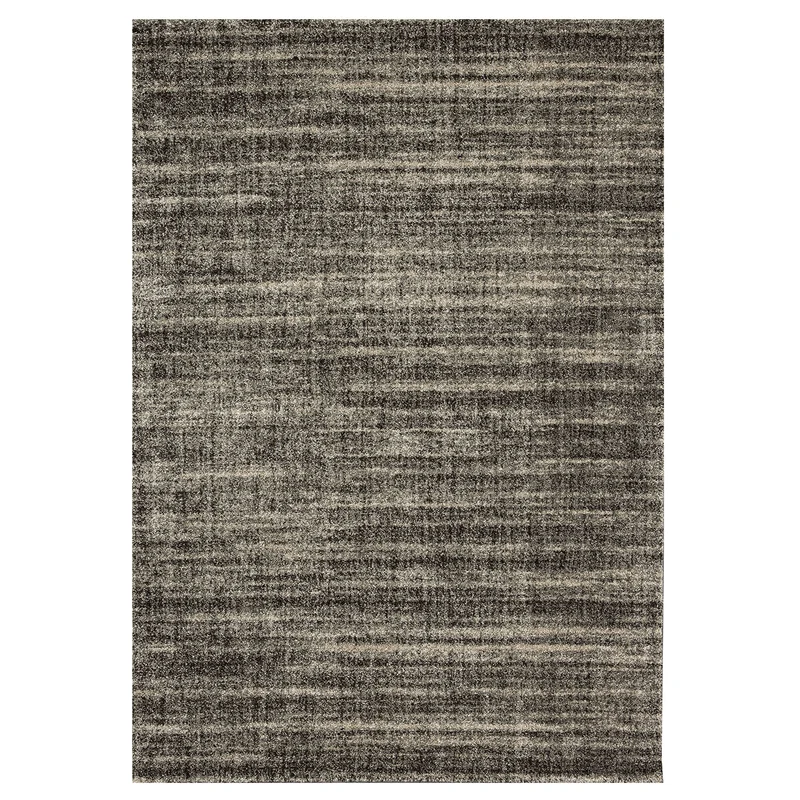 Teppich kurzflor Modern dichter melierter Braun Weiß für Wohnzimmer, Schlafzimmer, kinderzimmer