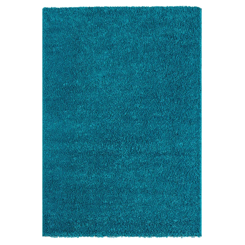 Teppich Prime Shaggy Hochflor Langflor Einfarbig Modern Türkis für Wohnzimmer, Schlafzimmer, küche
